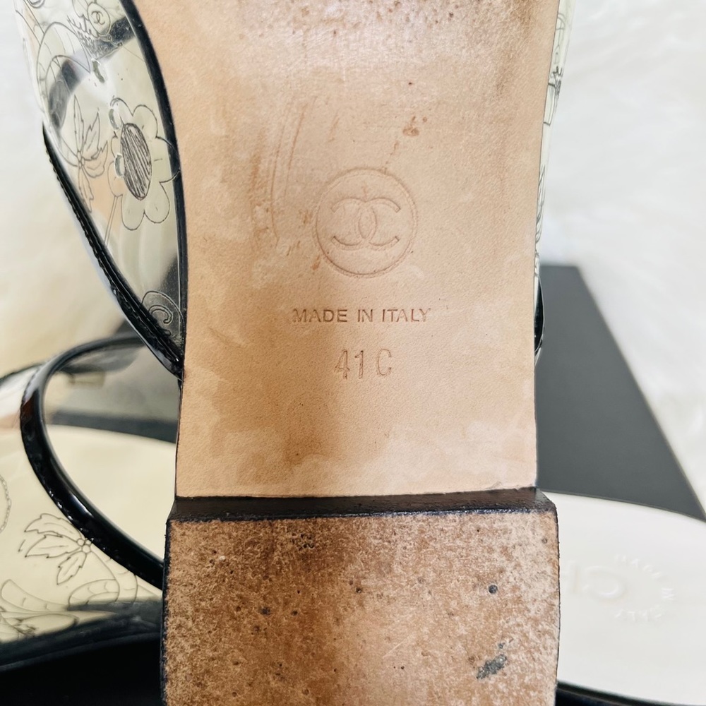 ๐พ๐ฅSOLD๐ฅณChanel Transparent Mule Sandals - Picture 8 of 11